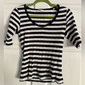 Doen Jacqueline Striped Tee Medium